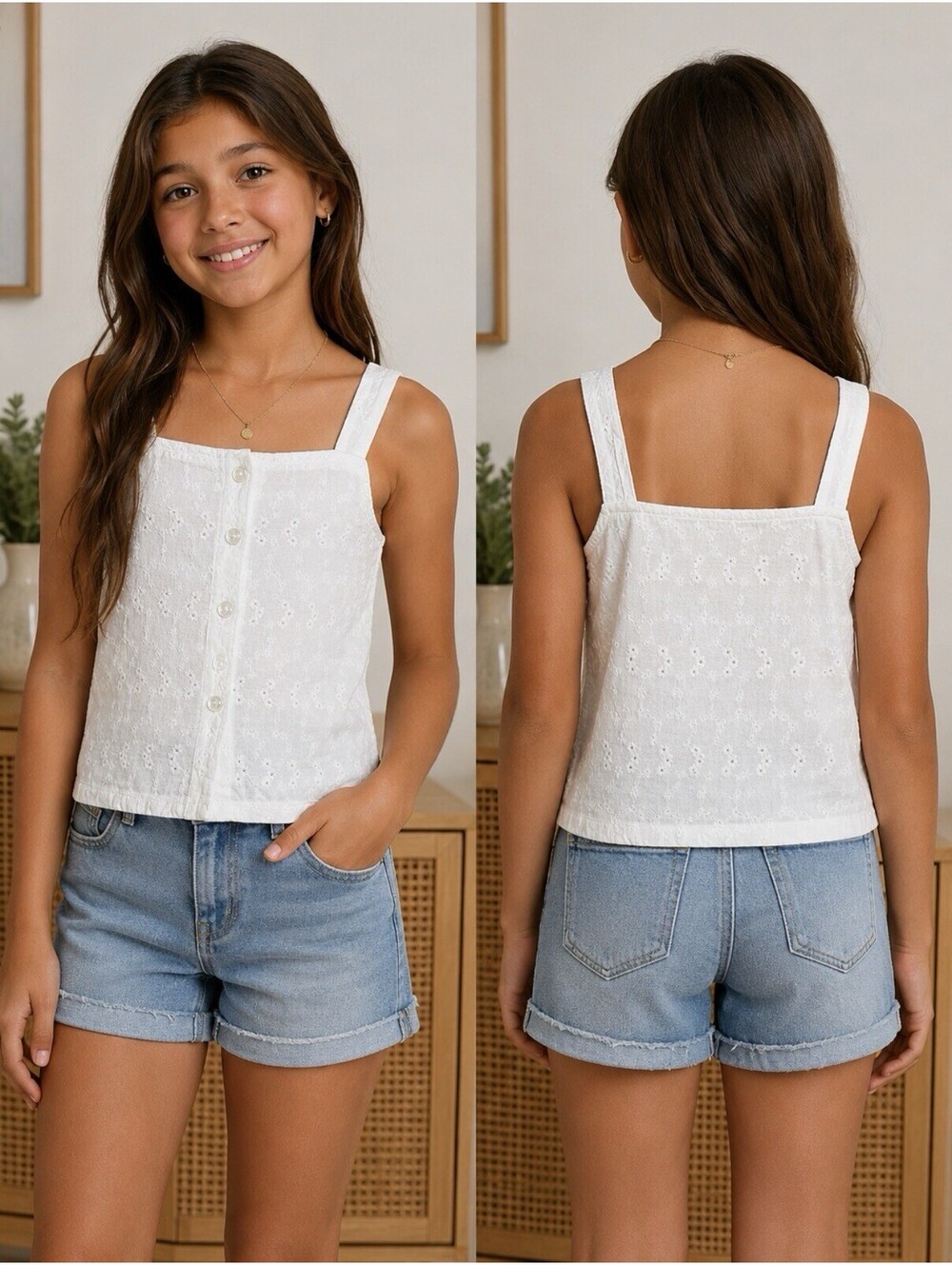 Shyanne Girls Tank Top Shirt Size Medium (7/8)